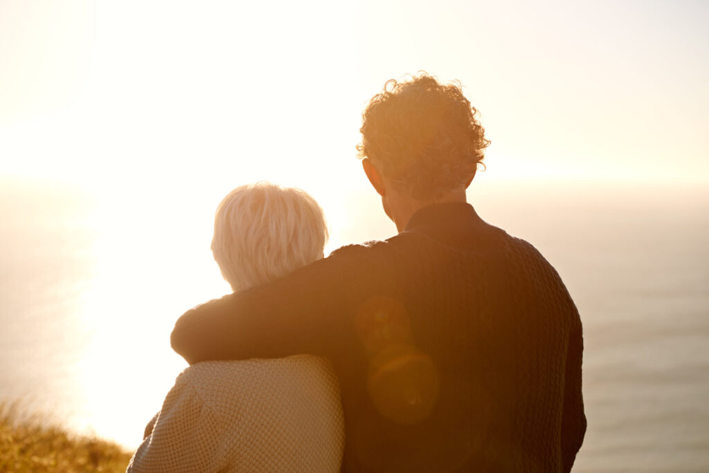 Older couple thinking of living trusts